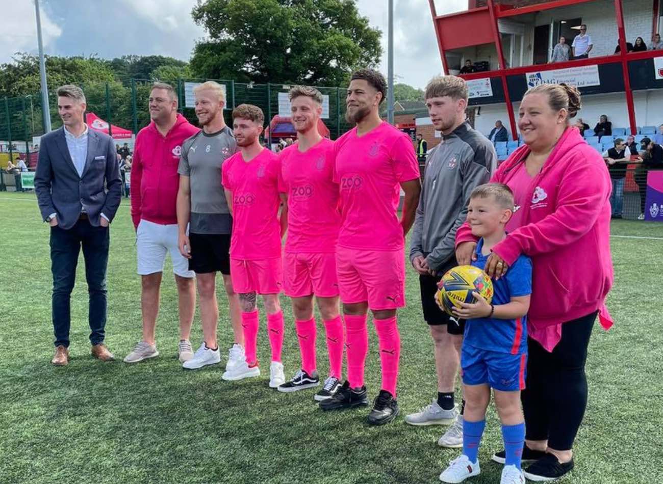 Libby Mae Little Angels with Redditch United FC